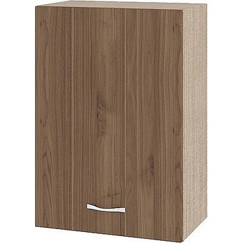 ИРИМ Горен шкаф с врата и рафт Сити МО-18 мока / орех адмирал 50 см