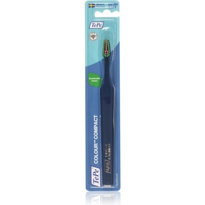 TePe Colour Compact Extra Soft zubná kefka Dark Blue