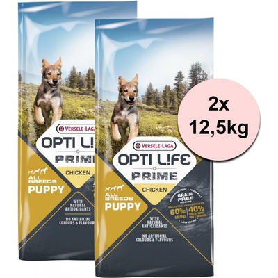Versele Laga Opti Life Prime dog Puppy 2 x 12,5 kg