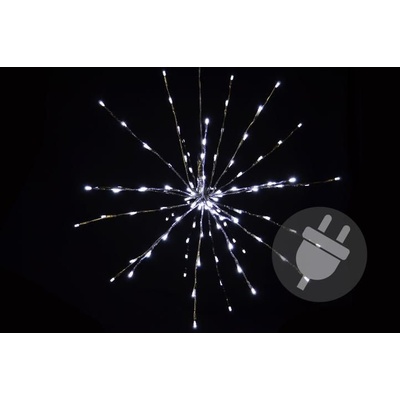 Nexos 33225 Vánoční osvětlení meteorický déšť studená bílá 120 LED 60 cm