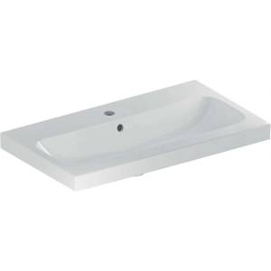 Geberit iCon - Умивалник 75x42x17 см, с преливник, с отвор, бял 501.842. 00.1 (501.842.00.1)