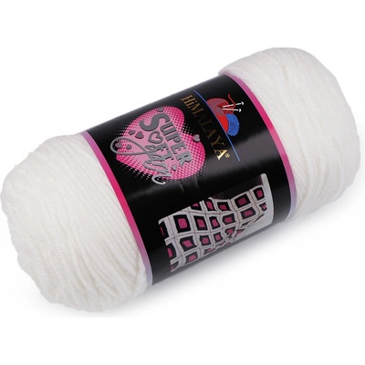 Prima-obchod Pletací příze Super Soft Yarn 200 g, barva 1 (80801) bílá