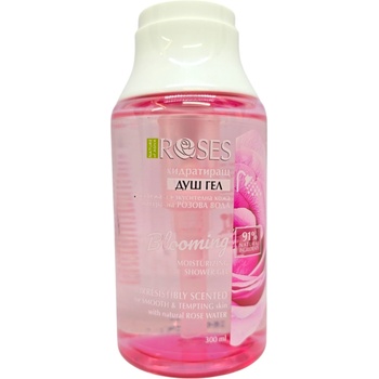 Natura of agiva roses душ гел, Хидратиращ, Помпа, 300мл, Розова вода