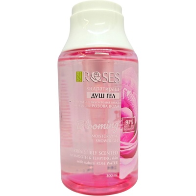 Natura of agiva roses душ гел, Хидратиращ, Помпа, 300мл, Розова вода