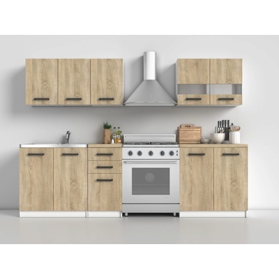 TP Living Kuchyňská linka SULA dub sonoma / bílá – Hledejceny.cz