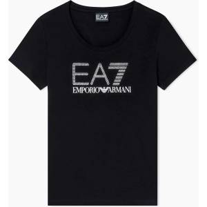 EA7 Emporio Armani Тениска train logo series w tee ss rn fancy - sportdepot - 131,88 лв