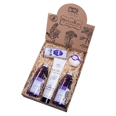 Botanico levandule koupelová pěna 200 ml + sprchový gel 200 ml + mýdlo glycerínové 90 g + krém denní 75 ml + koule 50 g dárková sada – Hledejceny.cz