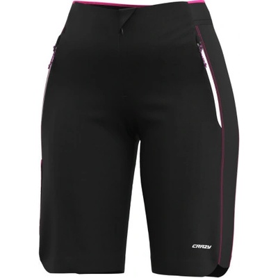 Alpinstar dámské kraťasy Crazy černá/bílá/fialová