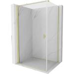 Mexen Mist-B отваряема душ кабина 70 x 120 см, прозрачна, златна четкована - 8A2T-070-120-55-00 (8A2T-070-120-55-00)