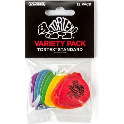 Dunlop PVP418 Tortex Standard Pick Variety Pack - 12 Pack