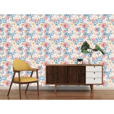 DIMEX ART Луксозна флизелинова тапета цветен хибискус