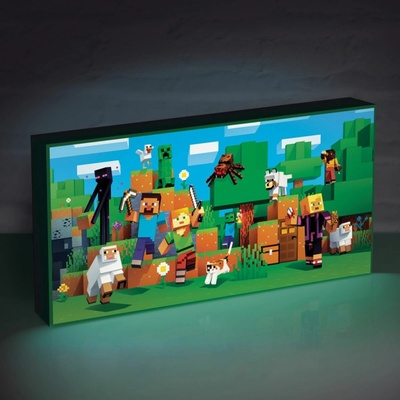 Svítící obraz Minecraft Isometric