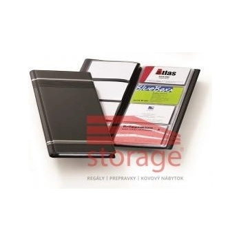 Durable vizitkár Visifix s prúžkami čierny