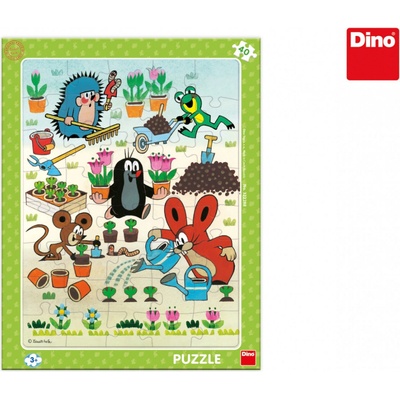 Dino Krtek zahradník deskové 40 dílků