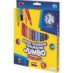 Astra Цветен молив ASTRA jumbo с триъгълна острилка 18 цвята 312023003 (312023003)