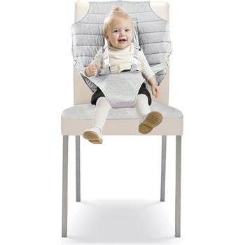 BabyJem Преносимо столче за хранене BabyJem - Сиво (553)