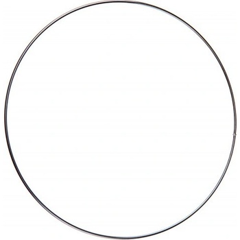 Kovový kruh na lapač snů Ø20 cm stříbrný