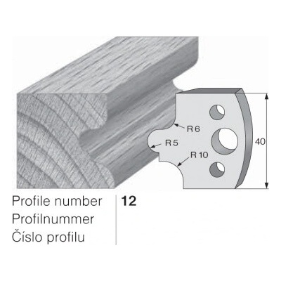 IGM profil 012 - pár omezovačů 40x4mm SP