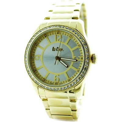 Lee Cooper Златист дамски часовник с кристали Swarovski Lee Cooper LC-69L-D