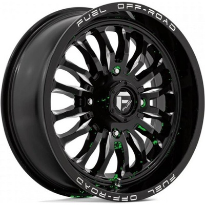 Fuel UTV D821 ARC UTV 7x24 4x156 ET13 gloss black milled