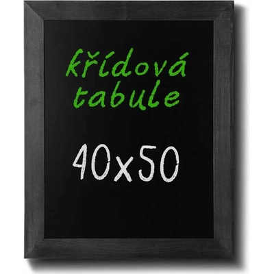 A-Z Reklama CZ CHBBL40x50 Woodboard nástěnná dřevěná křídová tabule černě lakovaná 40 x 50 cm
