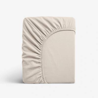 Goldea jersey elastická plachta latte 120x200