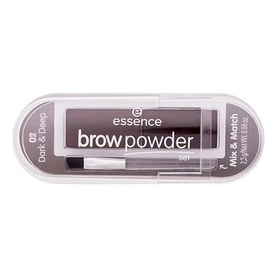 Essence Brow Powder Set paletka pudrů na obočí hnědá 2,3 g