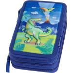 Faber-Castell Ученически несесер Faber-Castell Dino - 3 ципа (1095240745)