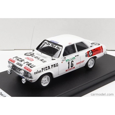 Trofeu Opel Ascona night Version N 16 Rally Portugal 1976 S.mendes J.nobre Bílá 1:43