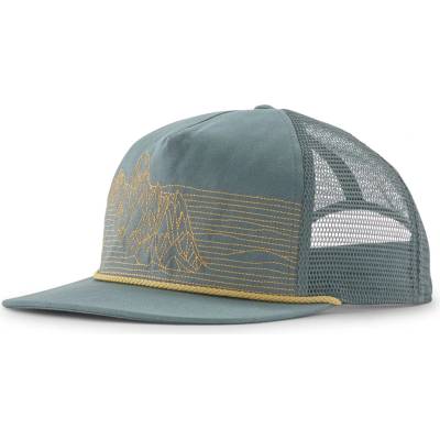 Patagonia Шапка с козирка Patagonia Airfarer Cap - Strataspire Stripe: Blue Sage - размер One Size (904-2234-0811)