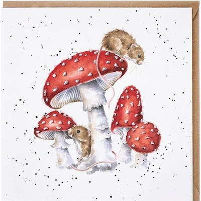Přání Wrendale Designs "The Fairy Ring", 15x15 cm - Myšky