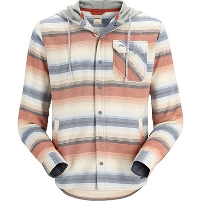 Simms Santee Košeľa flannel hoody Multicolored stripe