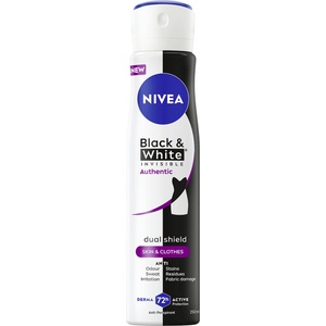 Nivea Спрей дезодорант Invisible on Black & White Authentic, 250 ml - baby