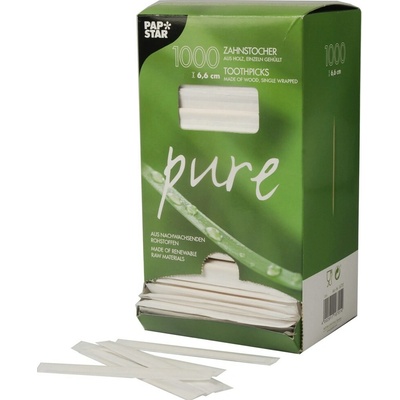 PAP STAR Párátka Pure 6,6 cm drevená
