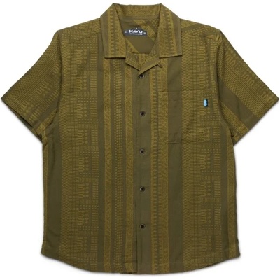 KAVU Мъжка риза с копчета KAVU Castaway Shirt - Kelp Dobby (033-3151-0111)