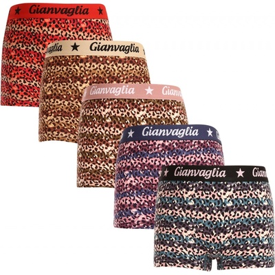 Gianvaglia 5pack dívčí kalhotky s nohavičkou boxerky vícebarevné (813)