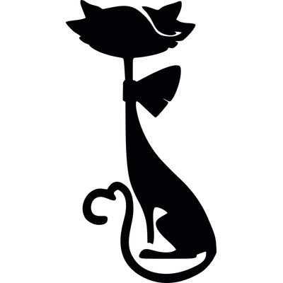 Artemiss Mačka plastová šablóna 6 B 15 cm x 15 cm