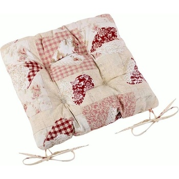 Bellatex Ema prešitý patchwork srdce ružové 40 x 40 cm