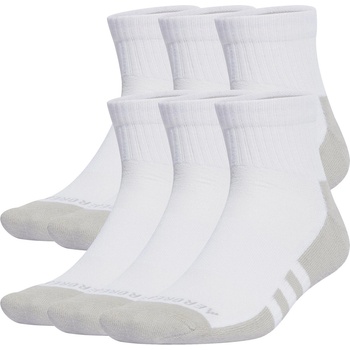 adidas Юношески чорапи Adidas Aeroready Ankle 6 Pack Socks Junior - White/Grey