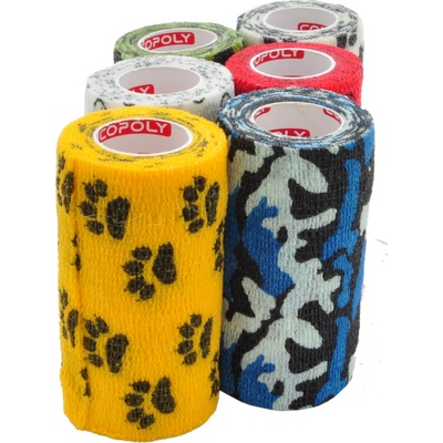 COPOLY Samoadhezívna elastická bandáž 10 cm x 4,5 m Mix potlač 1 ks
