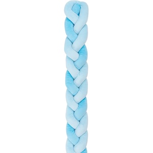 KikkaBoo Луксозен плюшен обиколник Kikkaboo - 3 плитки, 180 сm, Blue (41109050139)