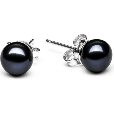 Gaura Pearls s černou říční perlou Phoebe I stříbro EFB07-N/B černá