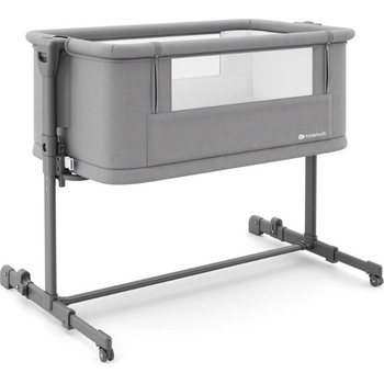 KinderKraft Бебешка кошара KinderKraft - Nestee Grow 2, Dark Grey (NEW024929)