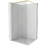 Mexen Rox душ панел Walk-in 70 x 200 см, прозрачен 8 мм, матиран златист - 8C2-070-003-55-00 (8C2-070-003-55-00)