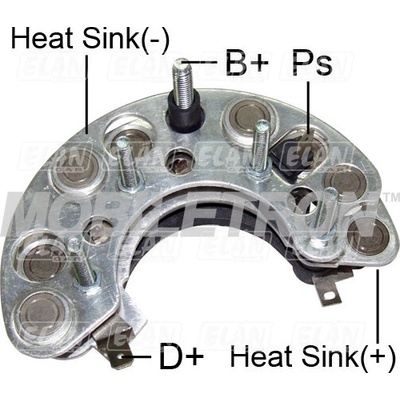 Diodový blok alternátoru Škoda Felicia 90A Magneton 443113516591