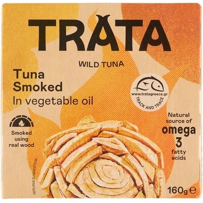 Trata Konzervovaný tuniak údený v rastlinnom oleji 160 g