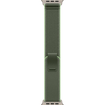Apple 49mm Green/Neon Trail Loop - M/L - Natural Titanium Finish (MFT54ZM/A)