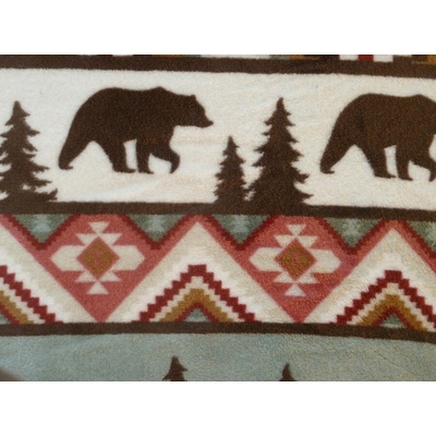 flanel fleece indiánský motiv