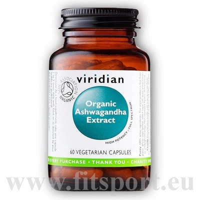 Viridian Organic Ashwagandha extract 60 kapslí