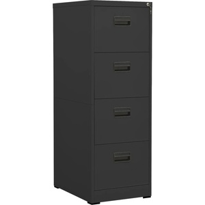 vidaXL Шкаф за папки, антрацит, 46x62x133 cм, стомана (336281)